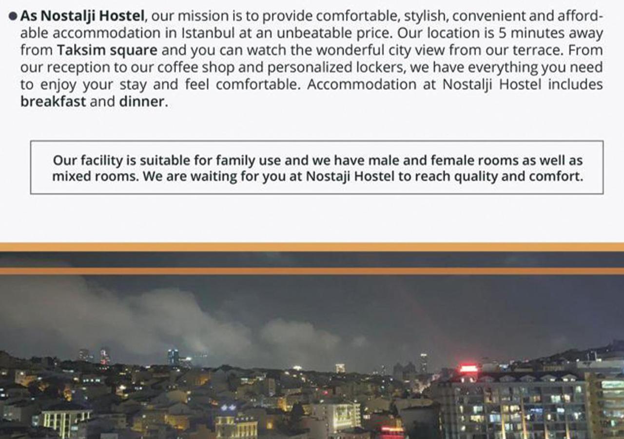 Nostalji Hostel Istanbul Exteriör bild